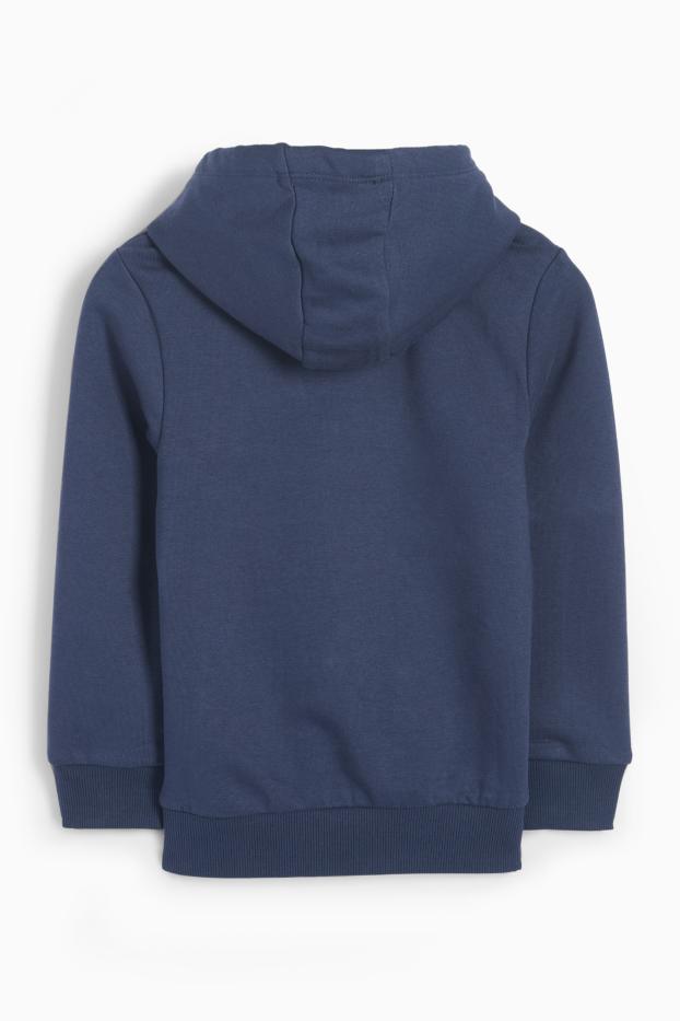 Bambini - Minecraft - Felpa con cappuccio - blu scuro