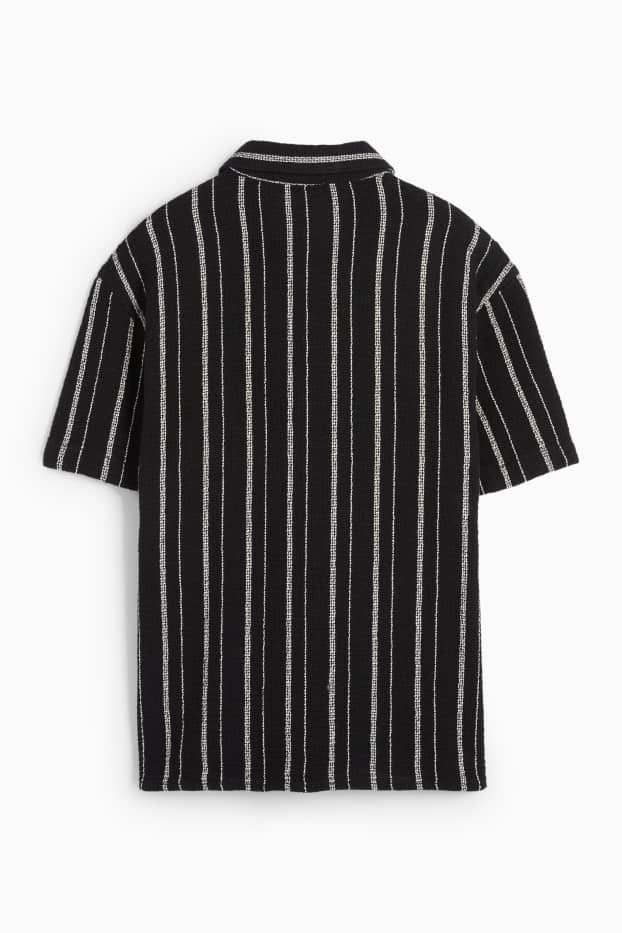 Enfants garçons - Chemise - à rayures - noir / blanc