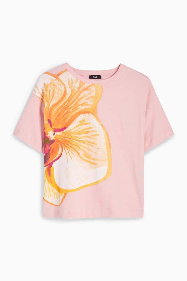 Donna - T-shirt - regular fit - rosa