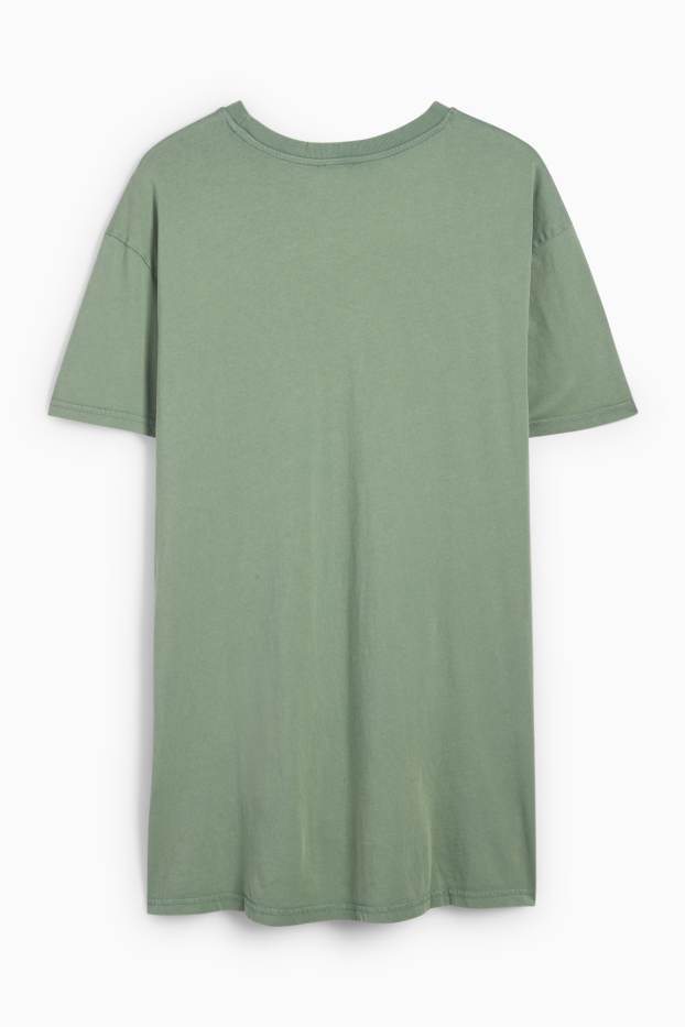 Donna - Vestito a t-shirt - verde
