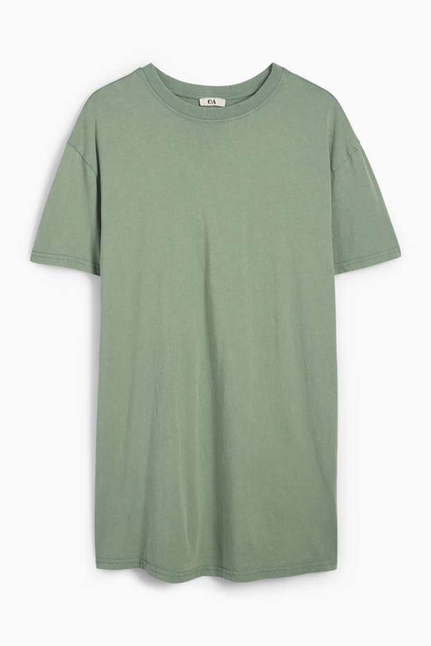 Donna - Vestito a t-shirt - verde