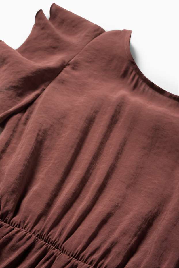 Kinderen: meisjes - Jumpsuit - donkerbruin