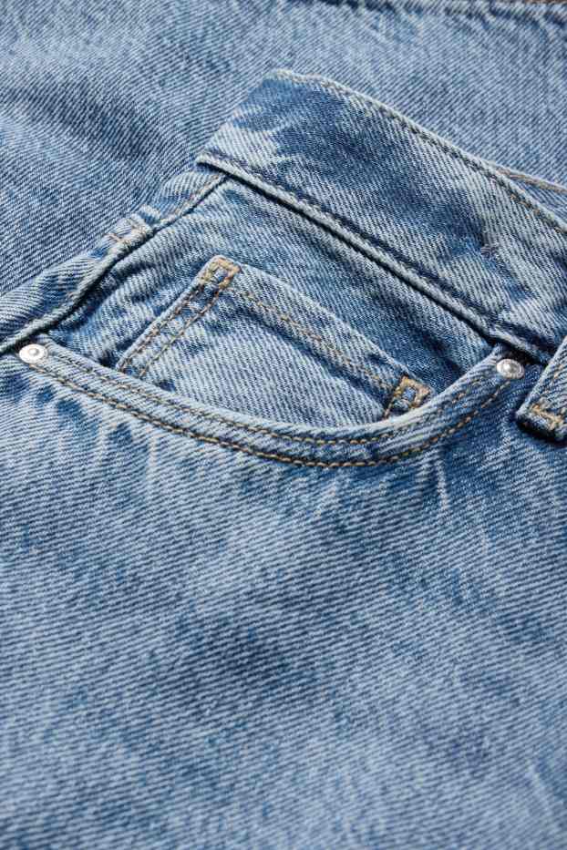 Enfants filles - Bermuda en jean - jean bleu clair