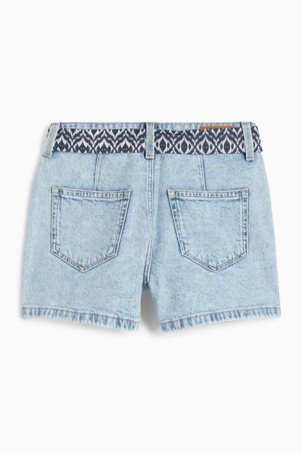 Enfants filles - Short en jean - jean bleu clair