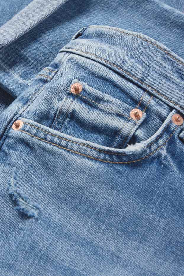 Damen - Boyfriend Jeans - Mid Waist - jeansblau