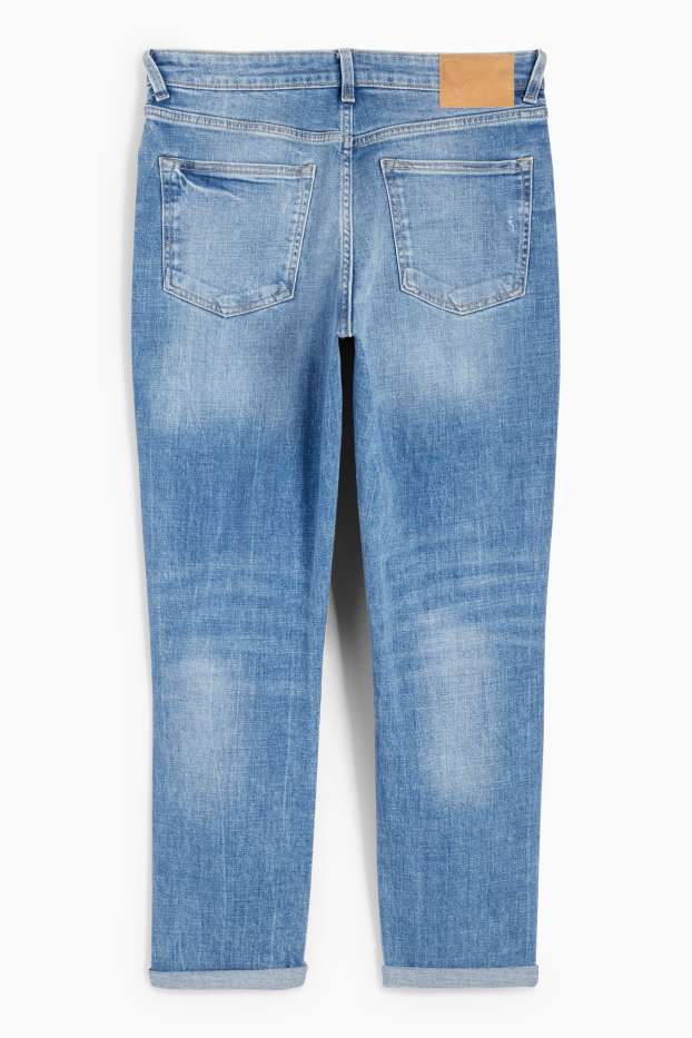Damen - Boyfriend Jeans - Mid Waist - jeansblau