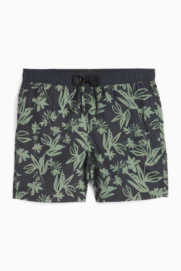 Bărbați - Șort de baie - cu model - verde