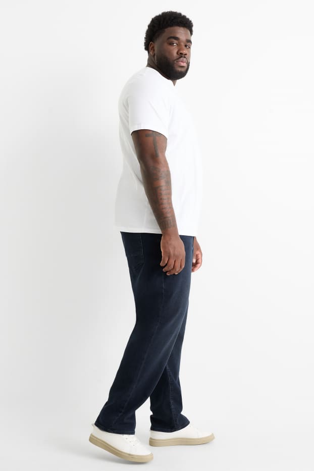 Herren - Straight Jeans - Jog Denim - LYCRA® - dunkeljeansblau