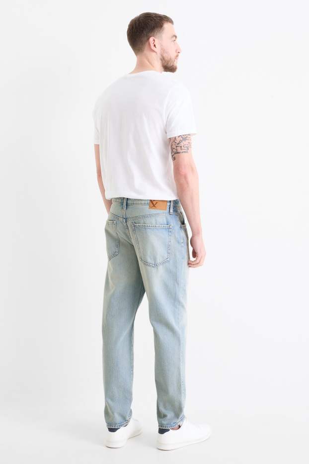 Home - Relaxed tapered jeans - texà blau clar