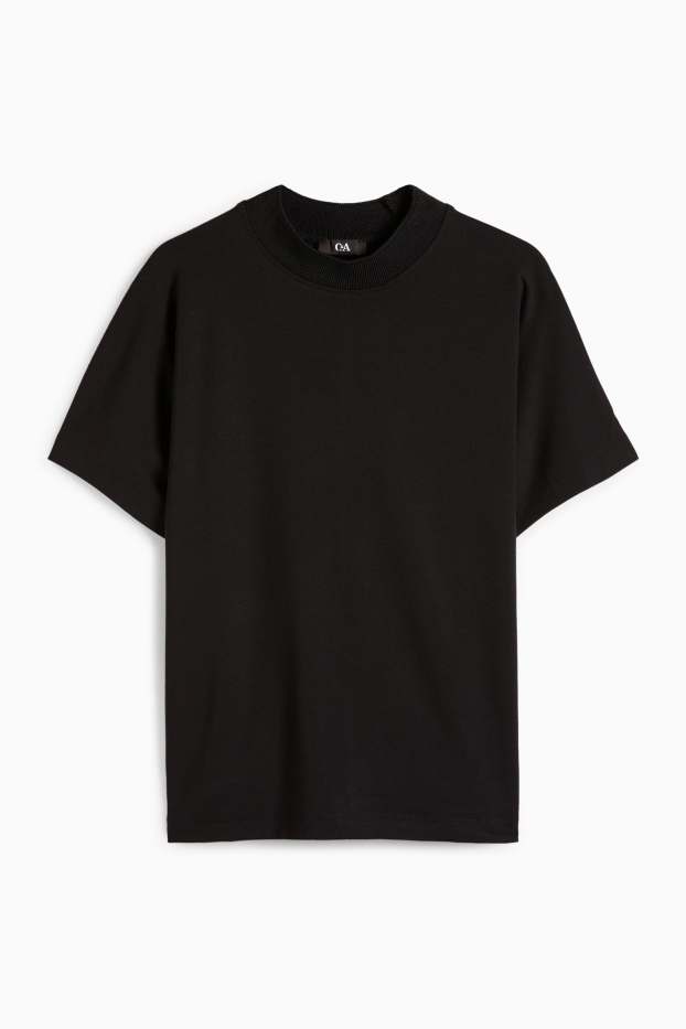 Damen - T-Shirt - Regular Fit - schwarz