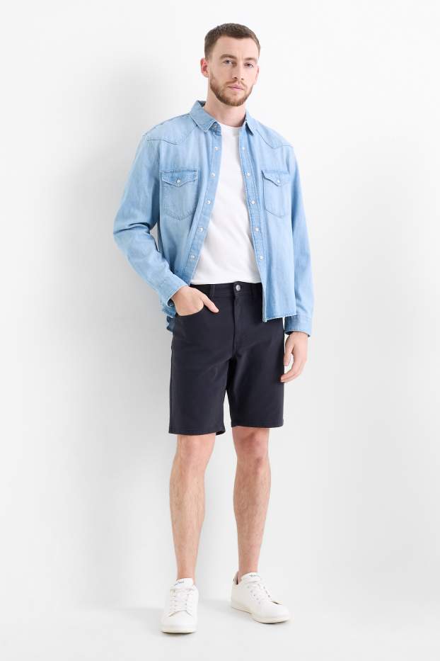 Hommes - Bermudas - Flex - bleu foncé