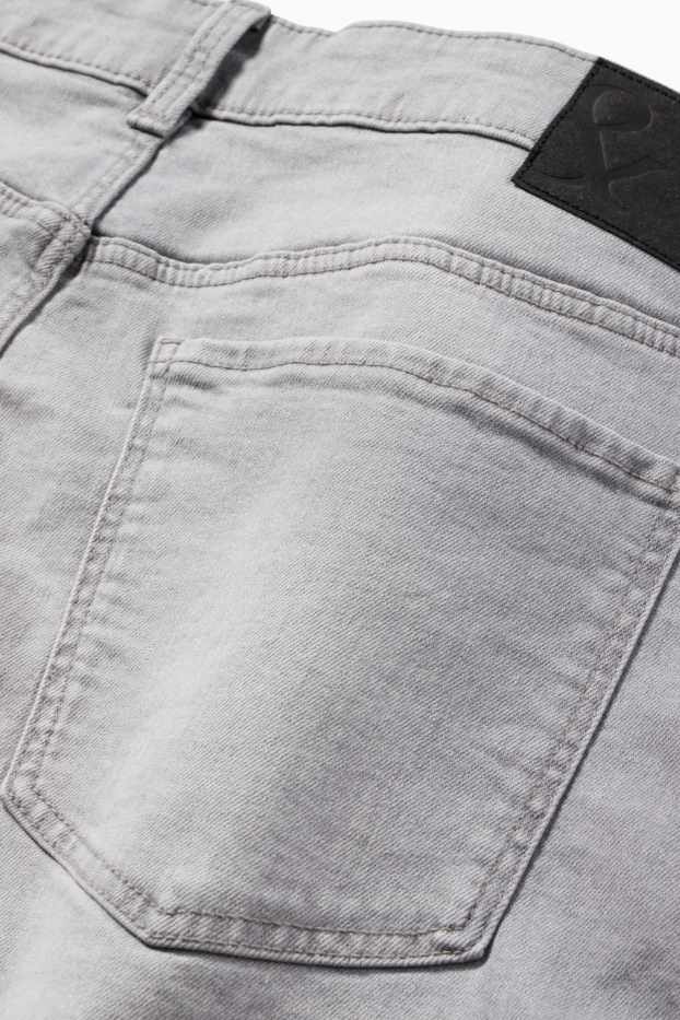 Heren - Korte spijkerbroek - LYCRA® - jeanslichtgrijs