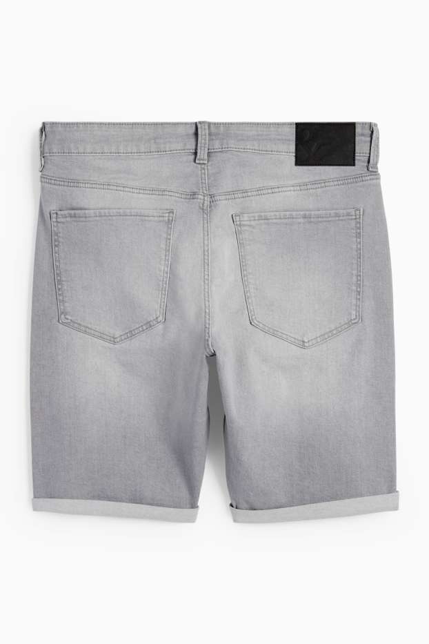 Heren - Korte spijkerbroek - LYCRA® - jeanslichtgrijs