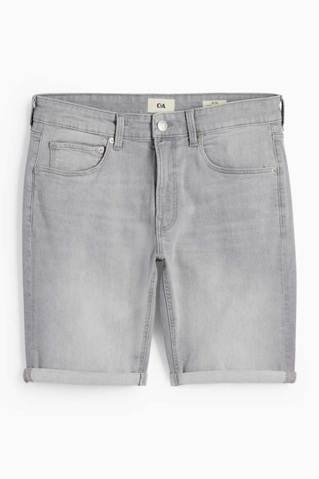 Heren - Korte spijkerbroek - LYCRA® - jeanslichtgrijs