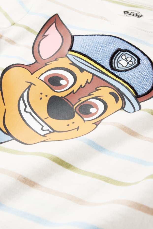 Bambini - T-shirt - PAW Patrol - Chase - a righe - bianco crema