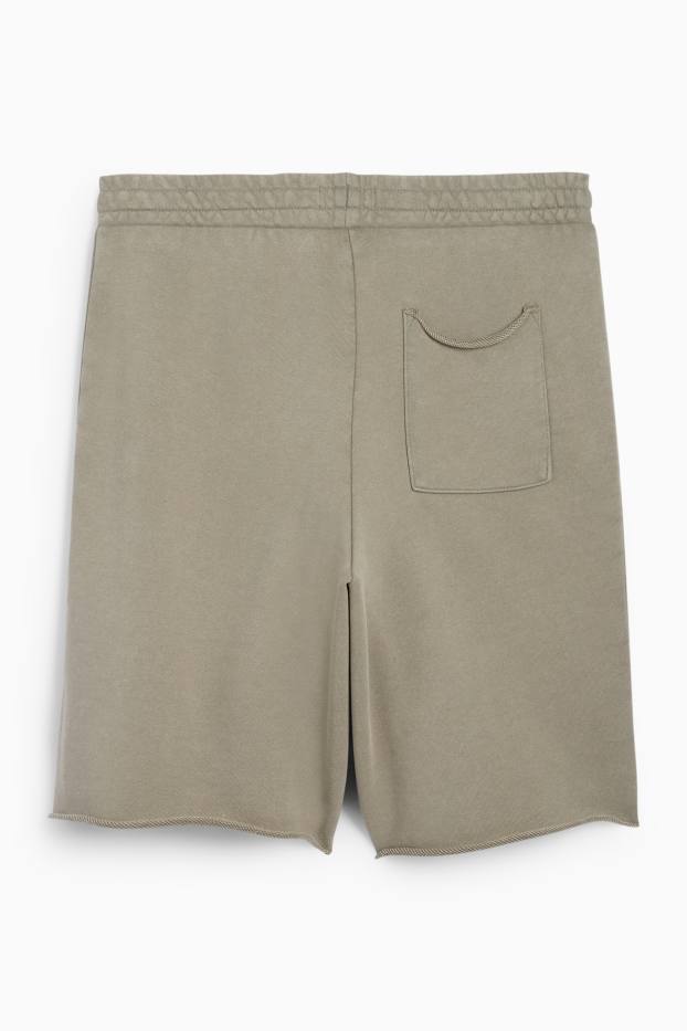 Heren - Sweatshort - groen