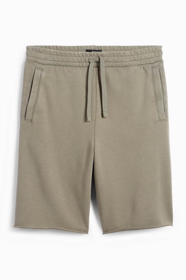 Heren - Sweatshort - groen