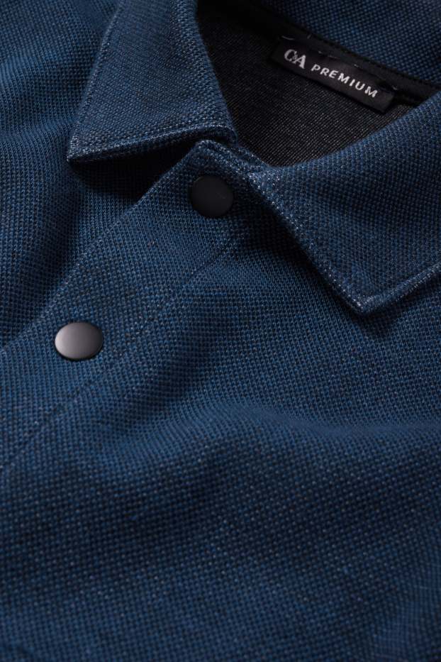 Kinder Jungen - Hemdjacke - dunkelblau