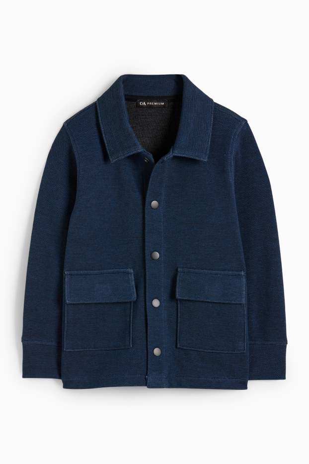 Kinder Jungen - Hemdjacke - dunkelblau