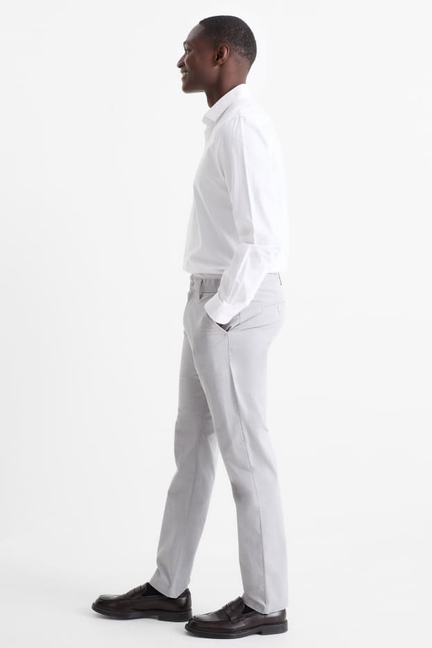 Herren - Chino - Slim Fit - hellgrau