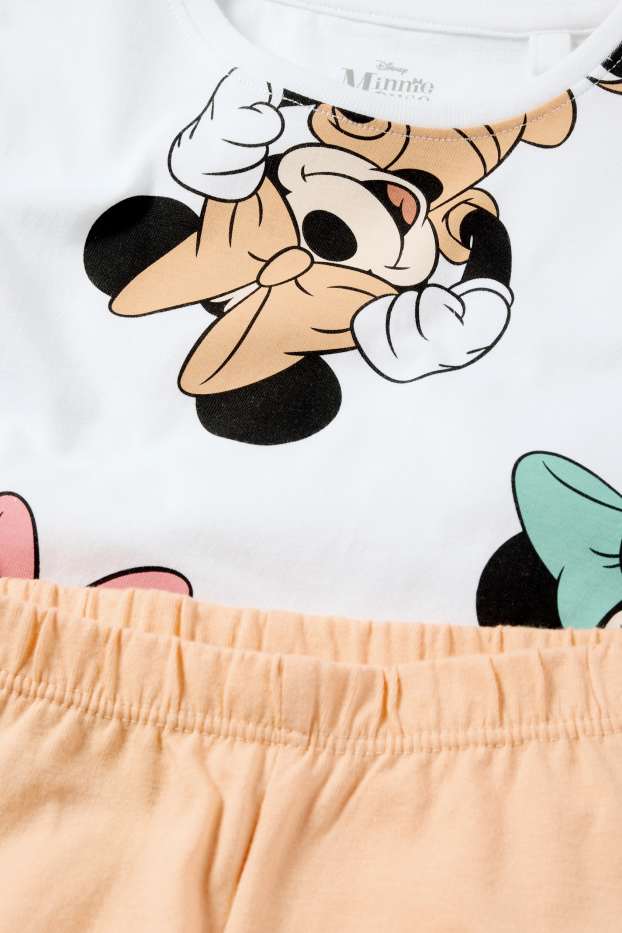Nena - Minnie Mouse - pijama d’estiu - 2 peces - blanc trencat