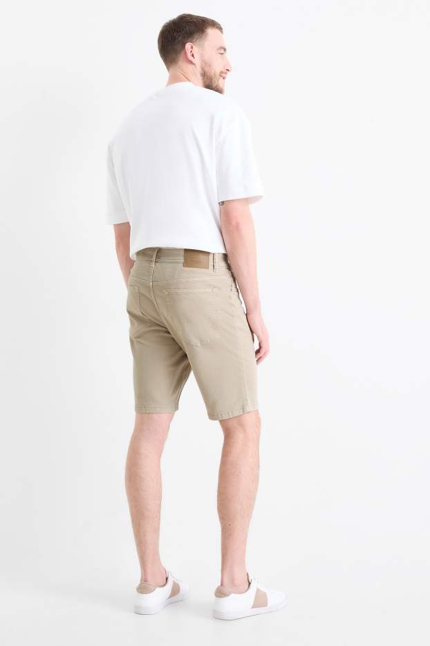 Uomo - Bermuda - Flex - LYCRA® - beige chiaro