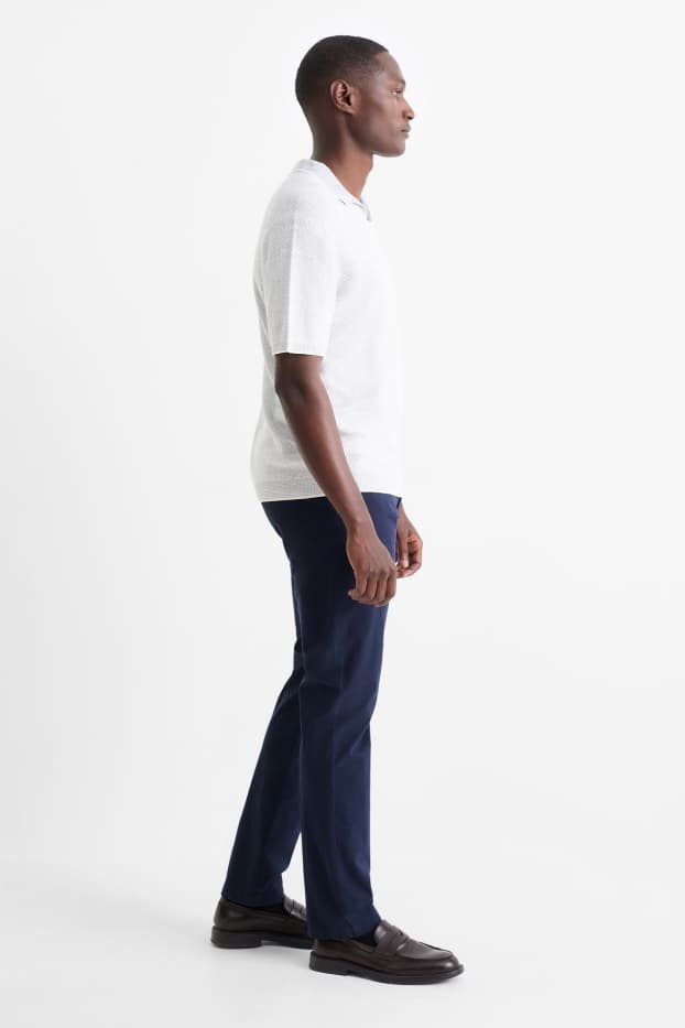 Home - Xinos - slim fit - blau fosc