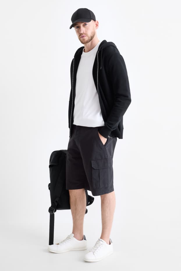Herren - Cargoshorts - schwarz