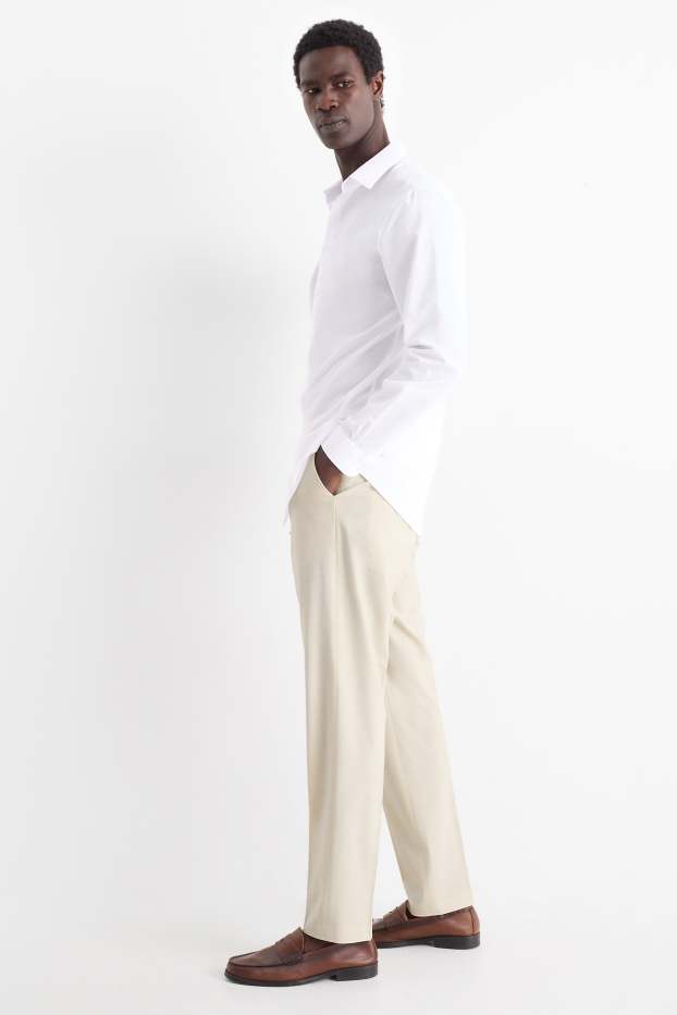 Herren - Baukasten-Hose - Regular Fit - Flex - hellbeige