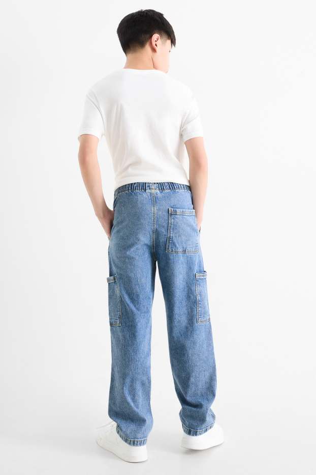 Enfants garçons - Cargo jean - jean bleu