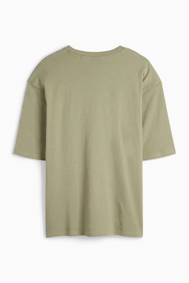 Hommes - T-shirt - oversize - vert