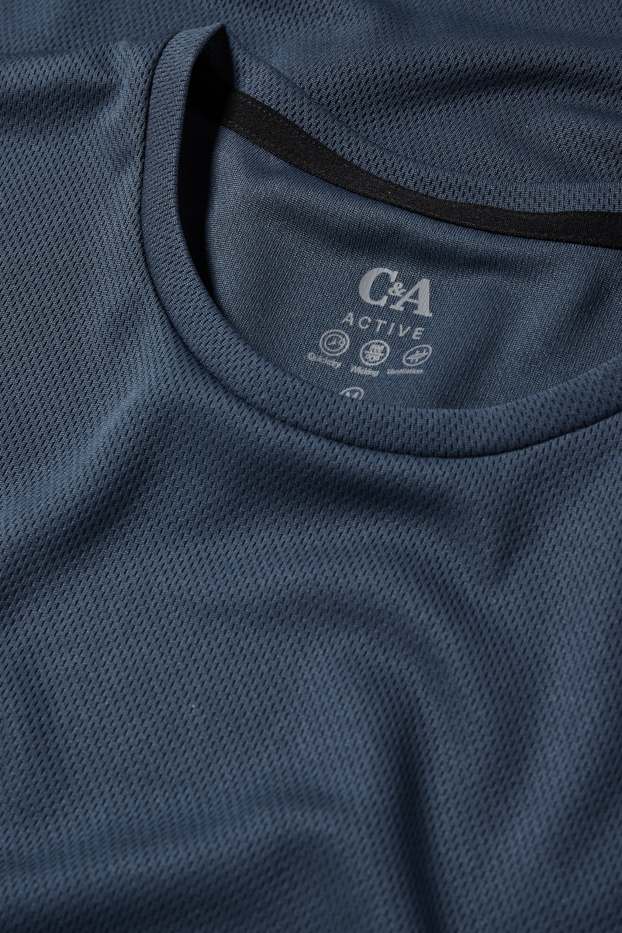 Hommes - Haut de sport - regular fit - bleu foncé