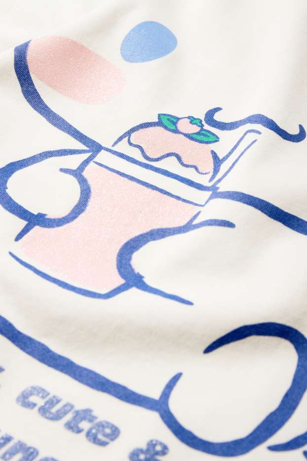 Children Girls - Cinnamoroll - short sleeve T-shirt - white