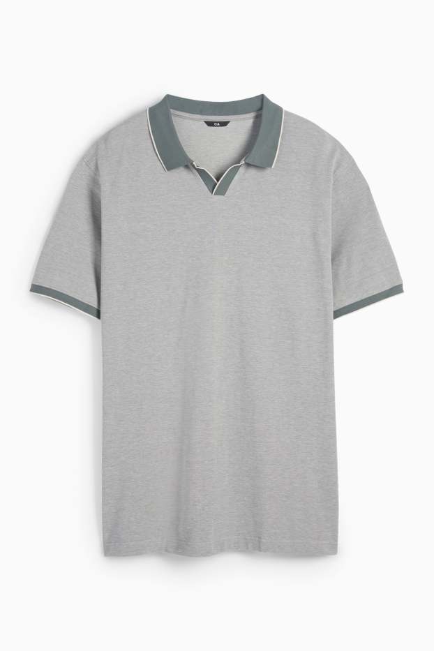 Herren - Poloshirt - grün