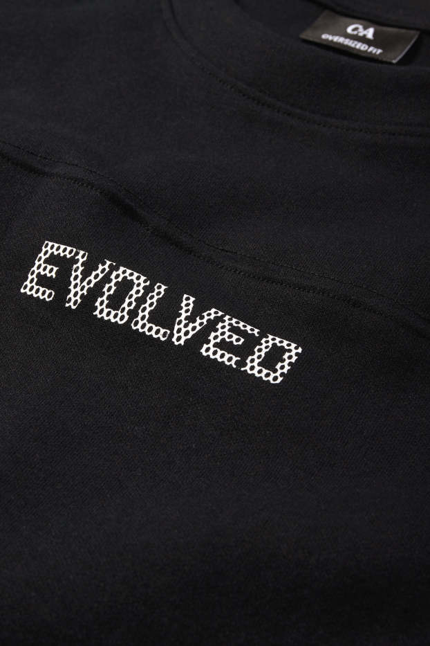 Herren - T-Shirt - Oversized - schwarz