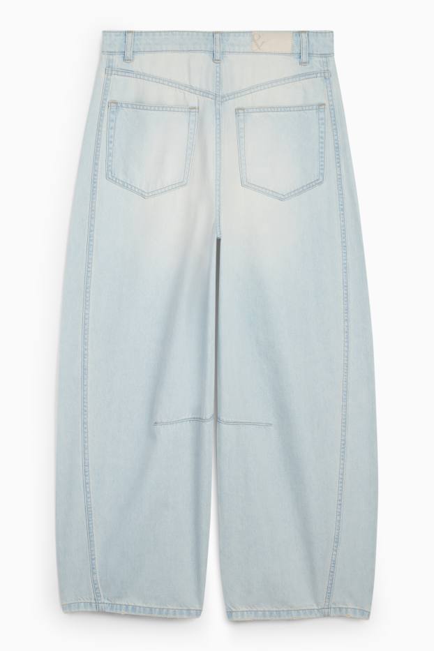 Femmes - Balloon jean - mid waist - jean bleu clair