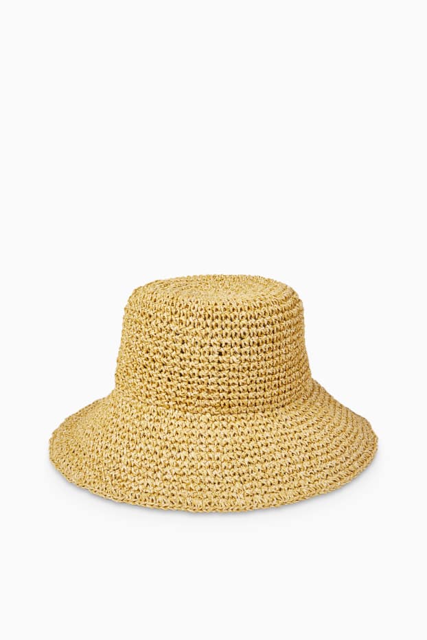 Damen - Stroh-Hut - beige