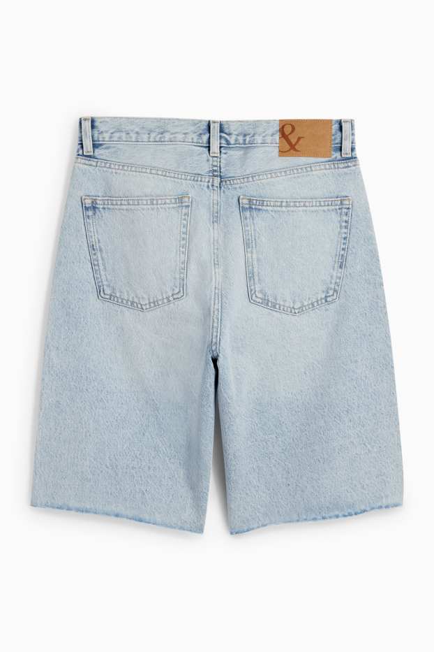 Dámské - Džínové šortky - mid waist - džíny - světle modré