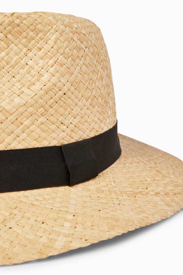 Pánské - Slaměný klobouk - béžová