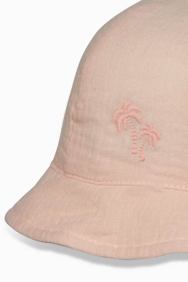 Baby Mädchen - Palme - Baby-Hut - rosa