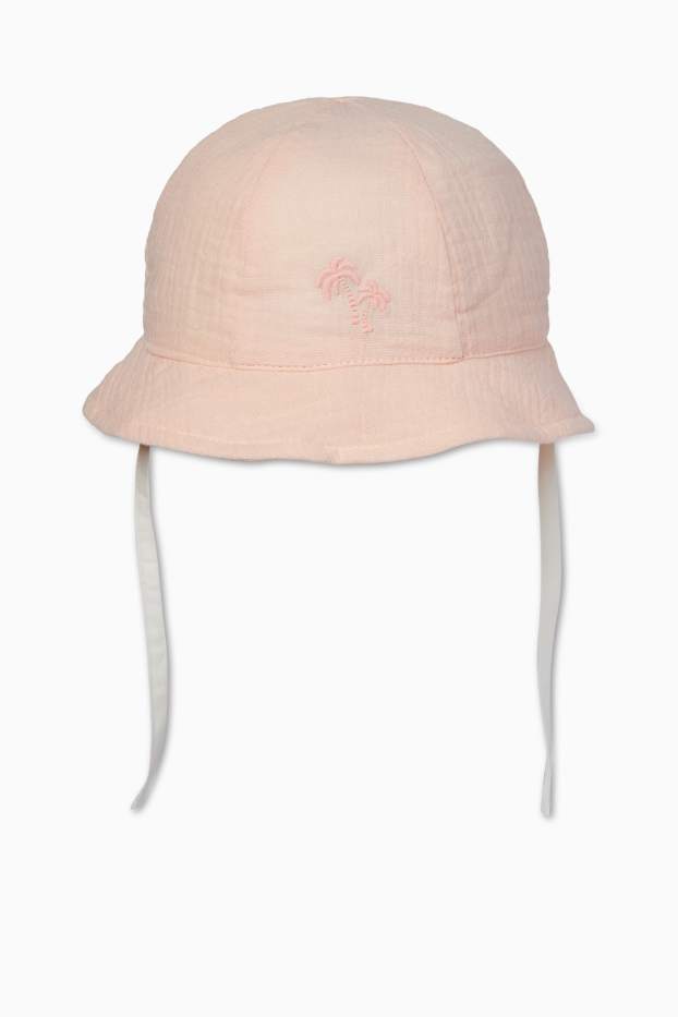 Baby Mädchen - Palme - Baby-Hut - rosa