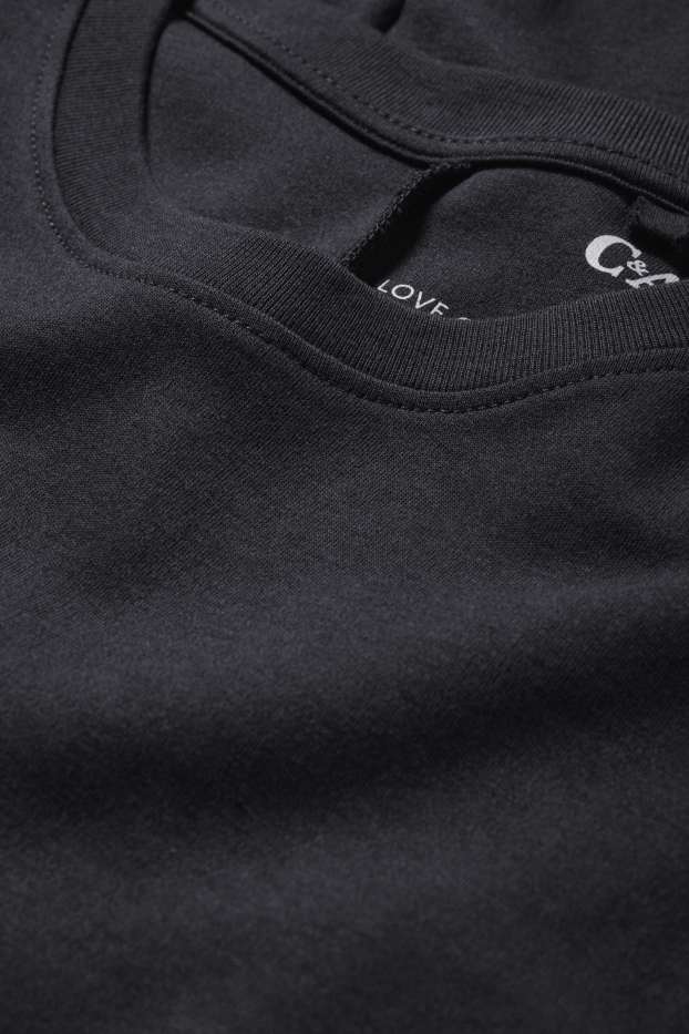 Dámské - Tričkové šaty - černá