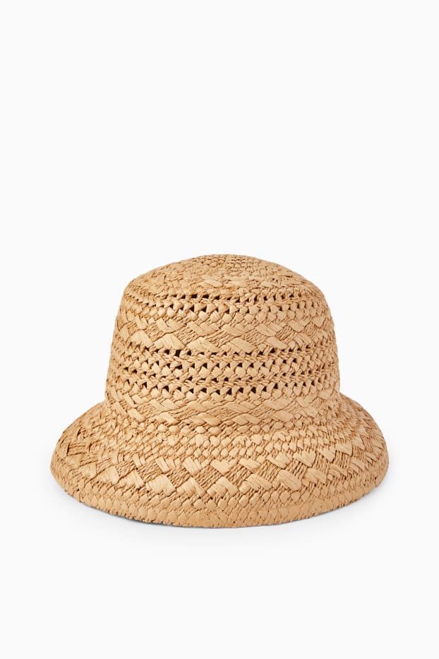 Damen - Stroh-Hut - beige