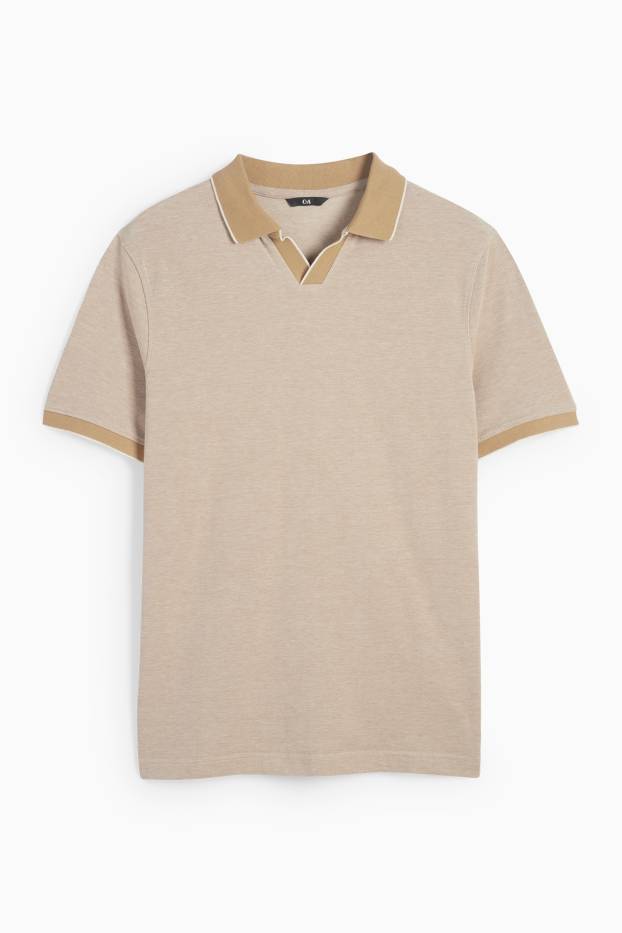 Home - Polo - regular fit - beix