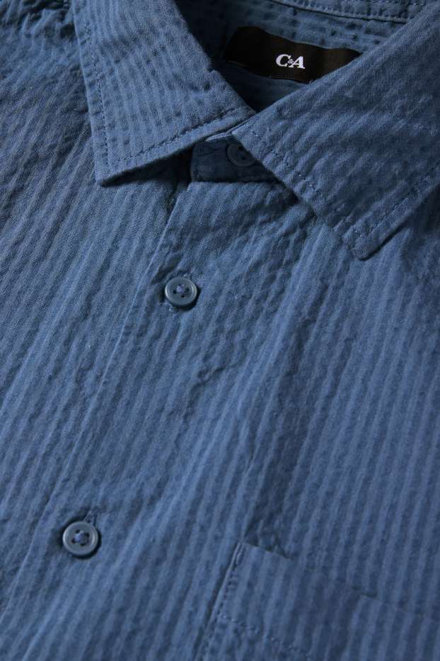 Hombre - Camisa - relaxed fit - Kent - azul oscuro