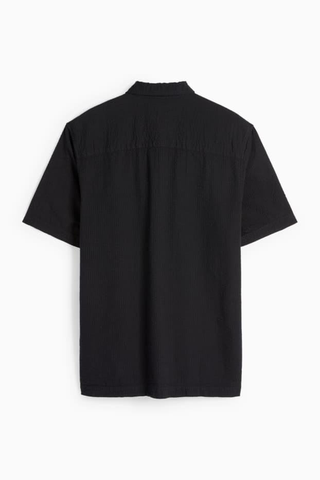 Herren - Hemd - Relaxed Fit - Kent - schwarz