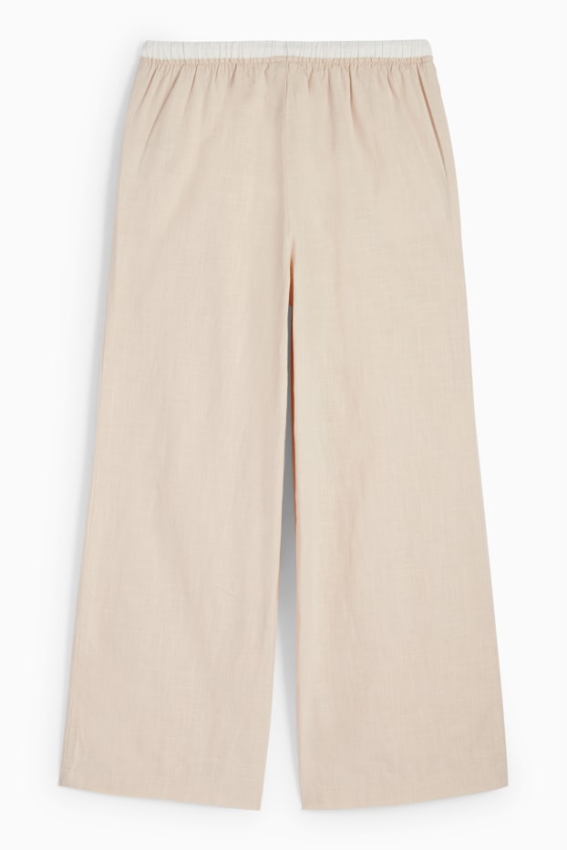 Kinder Mädchen - Stoffhose - hellbeige