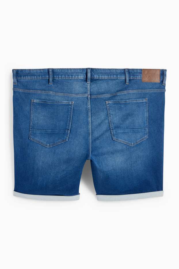 Men - Denim shorts - Flex jog denim - blue denim