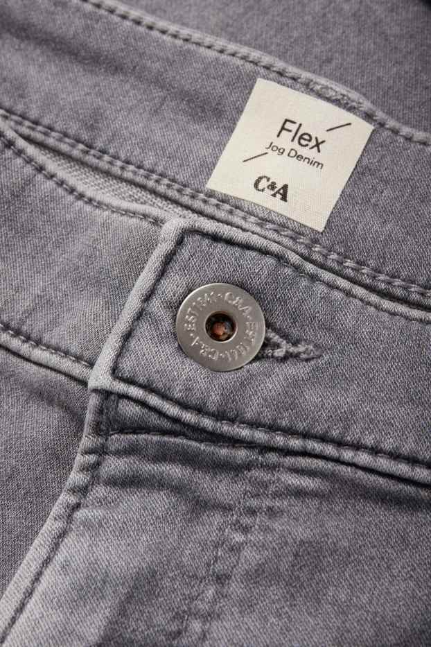 Men - Denim shorts - Flex jog denim - LYCRA® - denim-gray