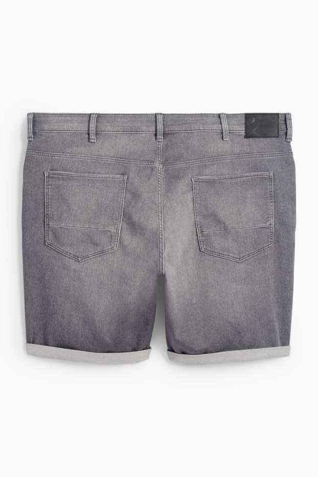 Men - Denim shorts - Flex jog denim - LYCRA® - denim-gray